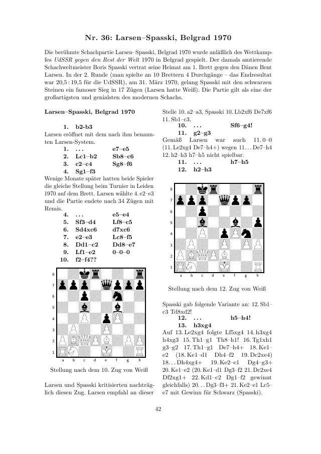 Beispiel einer Schach-Partie